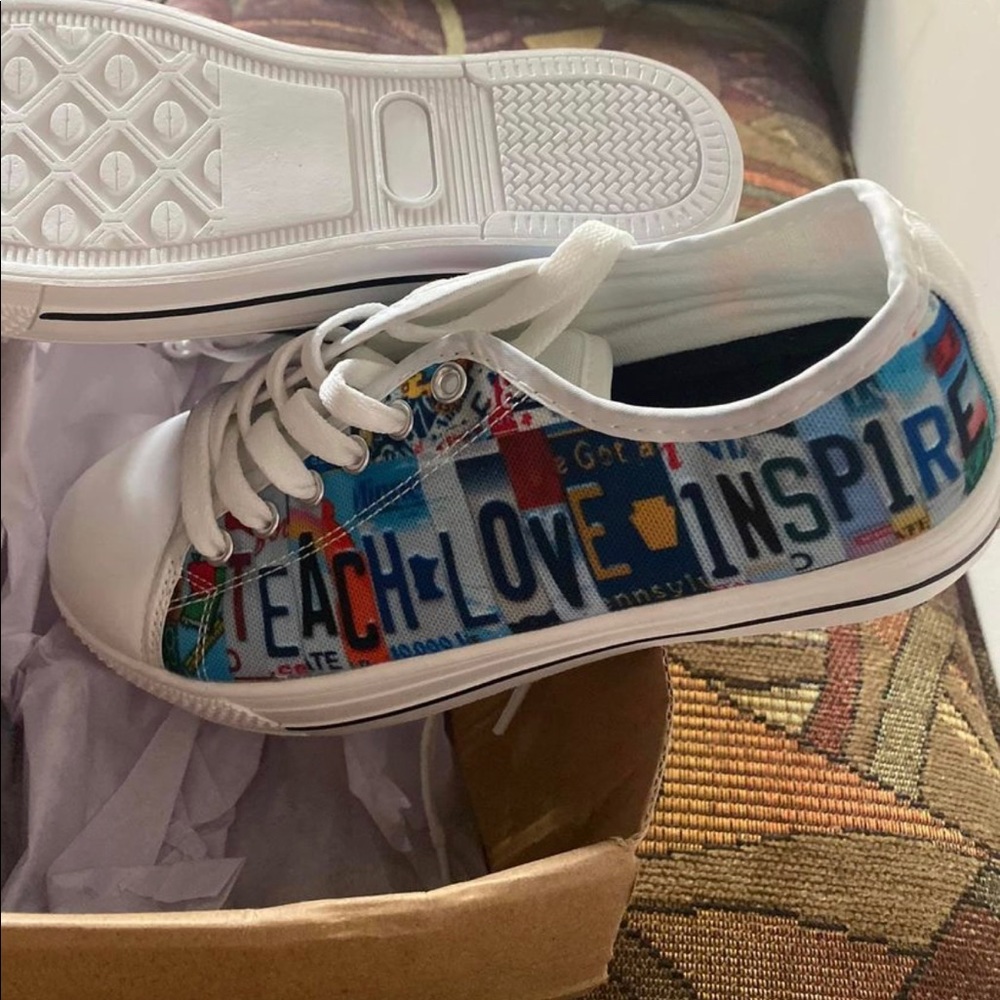 License Plate Teacher Shoes